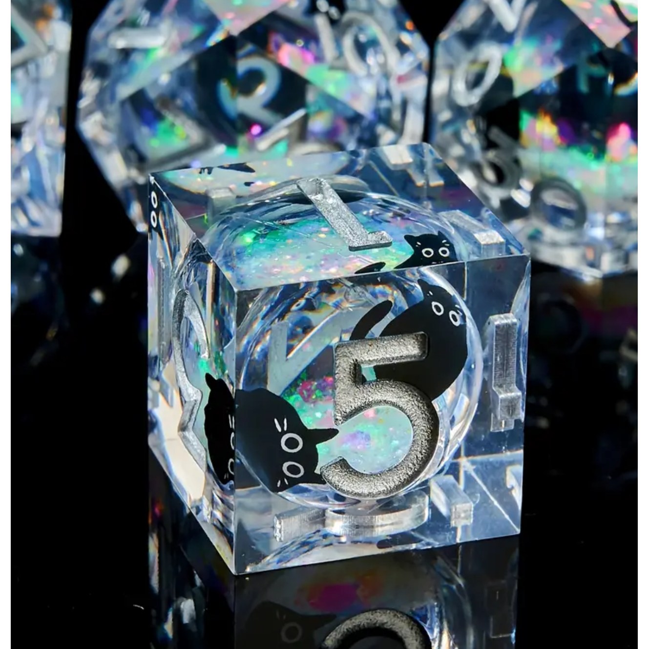 고퀄리티 귀여운 고양이 주사위 던전 드래곤 RPG MTG 롤플레잉 보드 게임용 다면체 주사위 세트 보드게임용 7개 주사위 29,900원