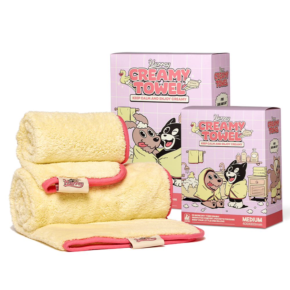 허레이 초극세사 반려동물 크리미 펫타월 39,900원