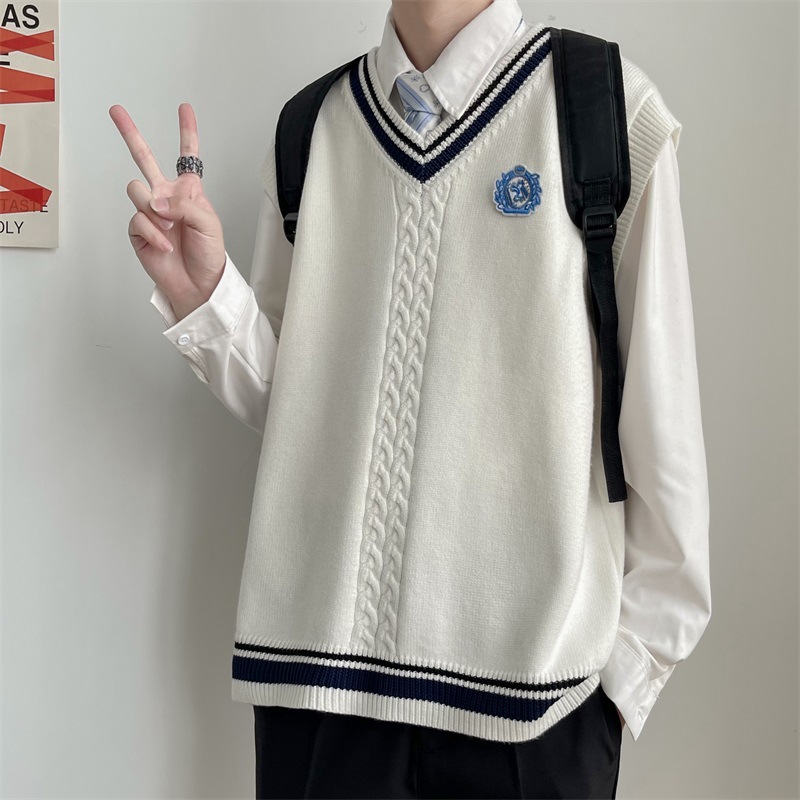 SunburstWonder 남녀 추동 니트 베스트 스쿨룩 커플 브이넥 19,400원