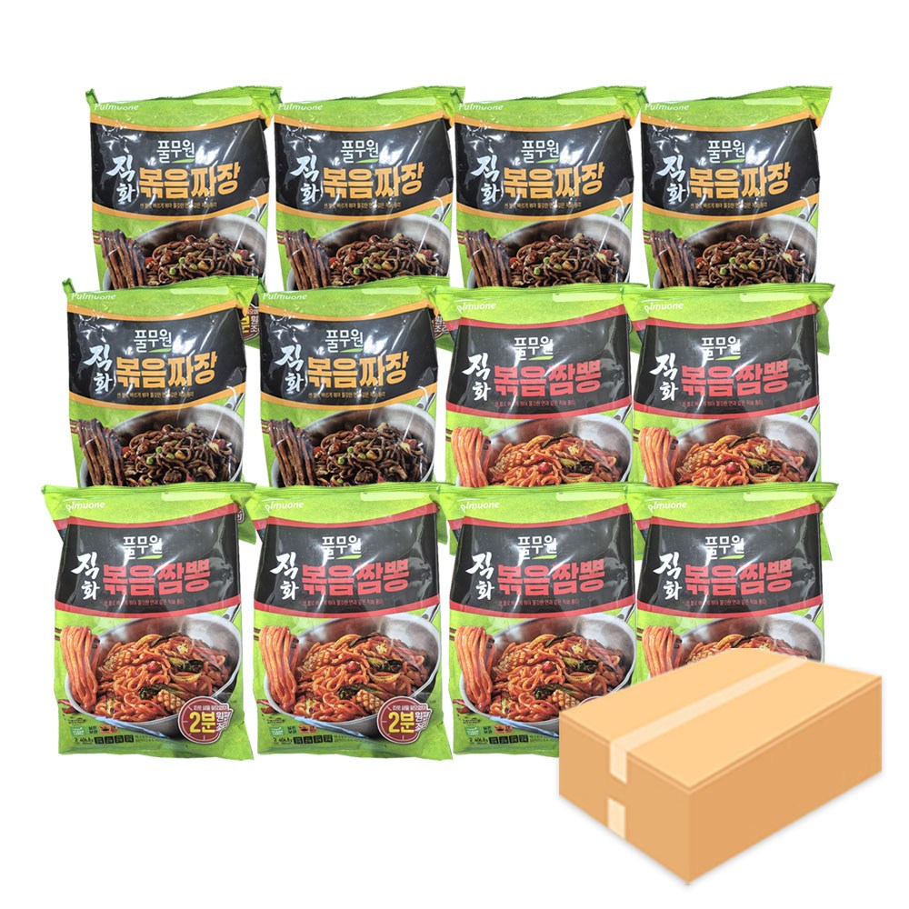 풀무원 직화 볶음 짜장 (2인) 512.8g + 직화 볶음 짬뽕 (2인) 406.8g 49,800원