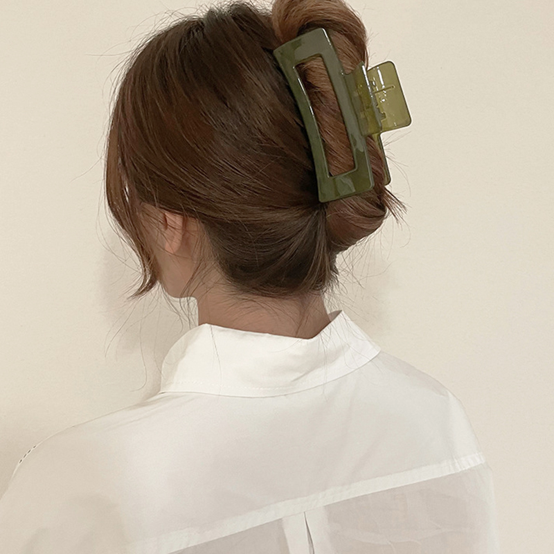 걸핀스 와이드 스퀘어 시럽컬러 빅 집게핀 10.5cm 1035 + 지퍼백 파우치 세트 4,000원