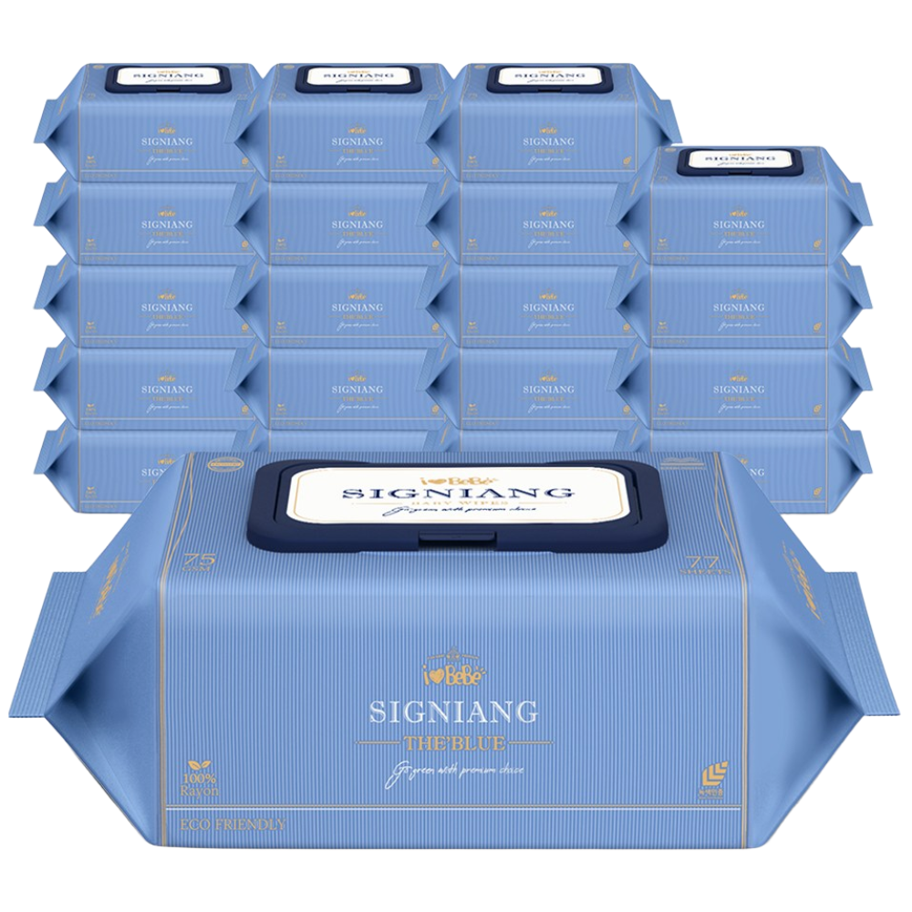 아이러브베베 시그니앙 75g 더블루 77매 20팩 캡형 아기물티슈, 75g, 77매, 20개 32,900원
