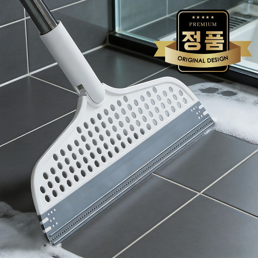 하늘박스 실리콘 빗자루 물기 제거 롱스퀴지 밀대 세트, 화이트, 1세트 20,900원