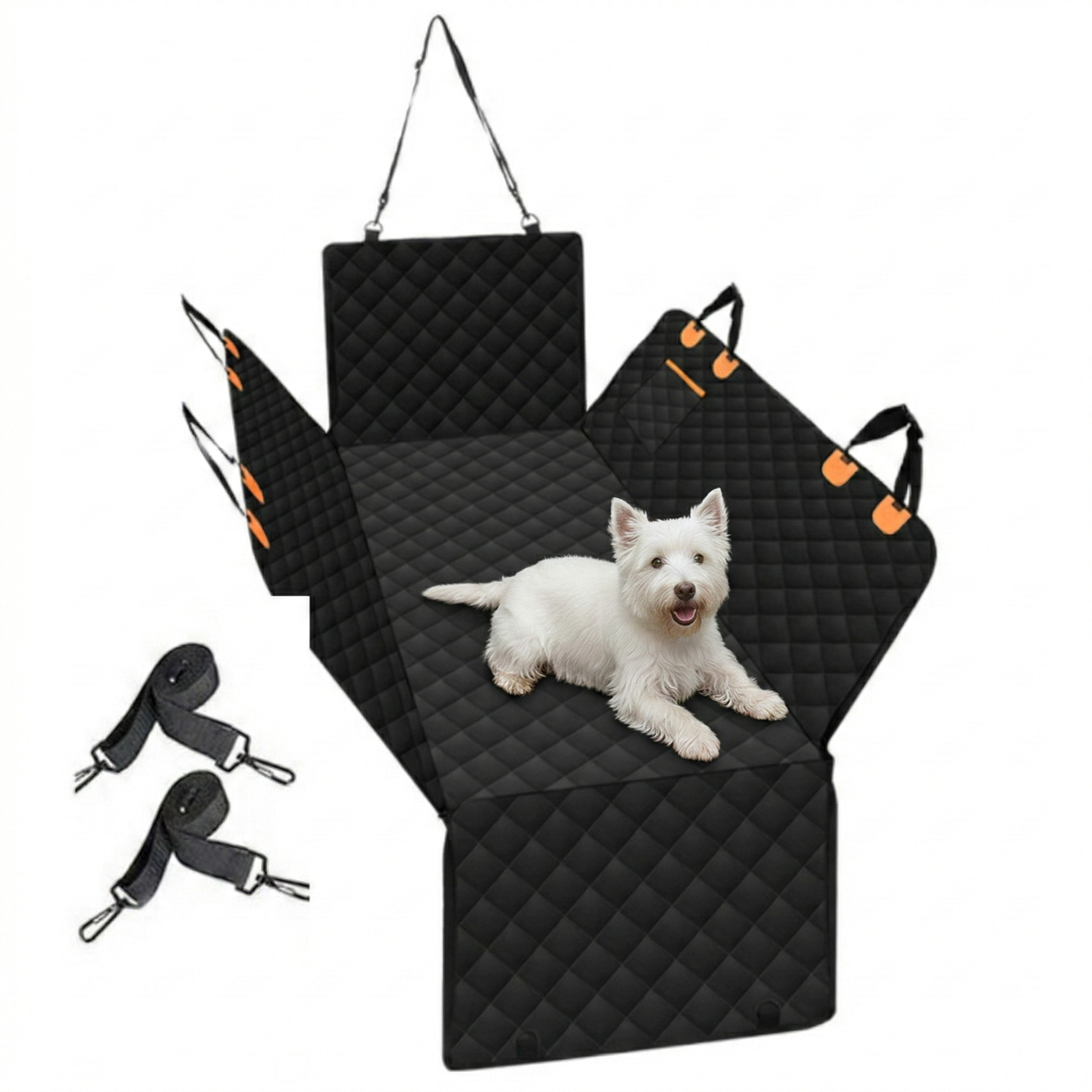 리즈앤모어 강아지 카시트 오픈 메쉬 풀커버형 차량용 방수 패브릭 143x50x58cm 37,900원