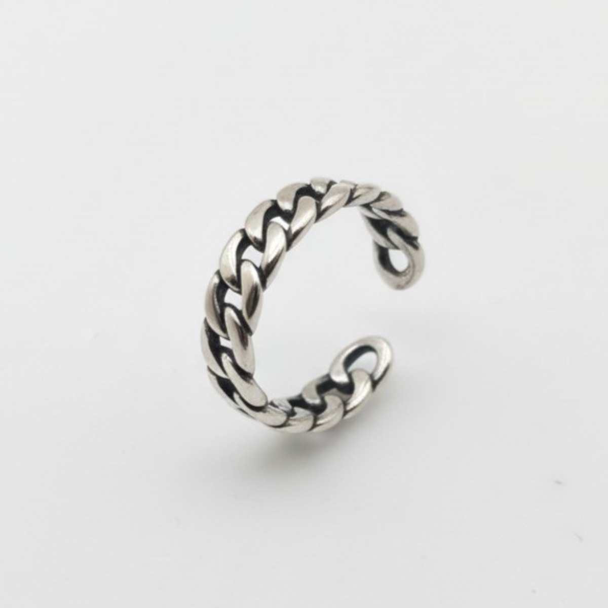 리즈타라 925실버 심플 체인링 / 순은 실버 반지 남녀공용 오픈링 39,200원