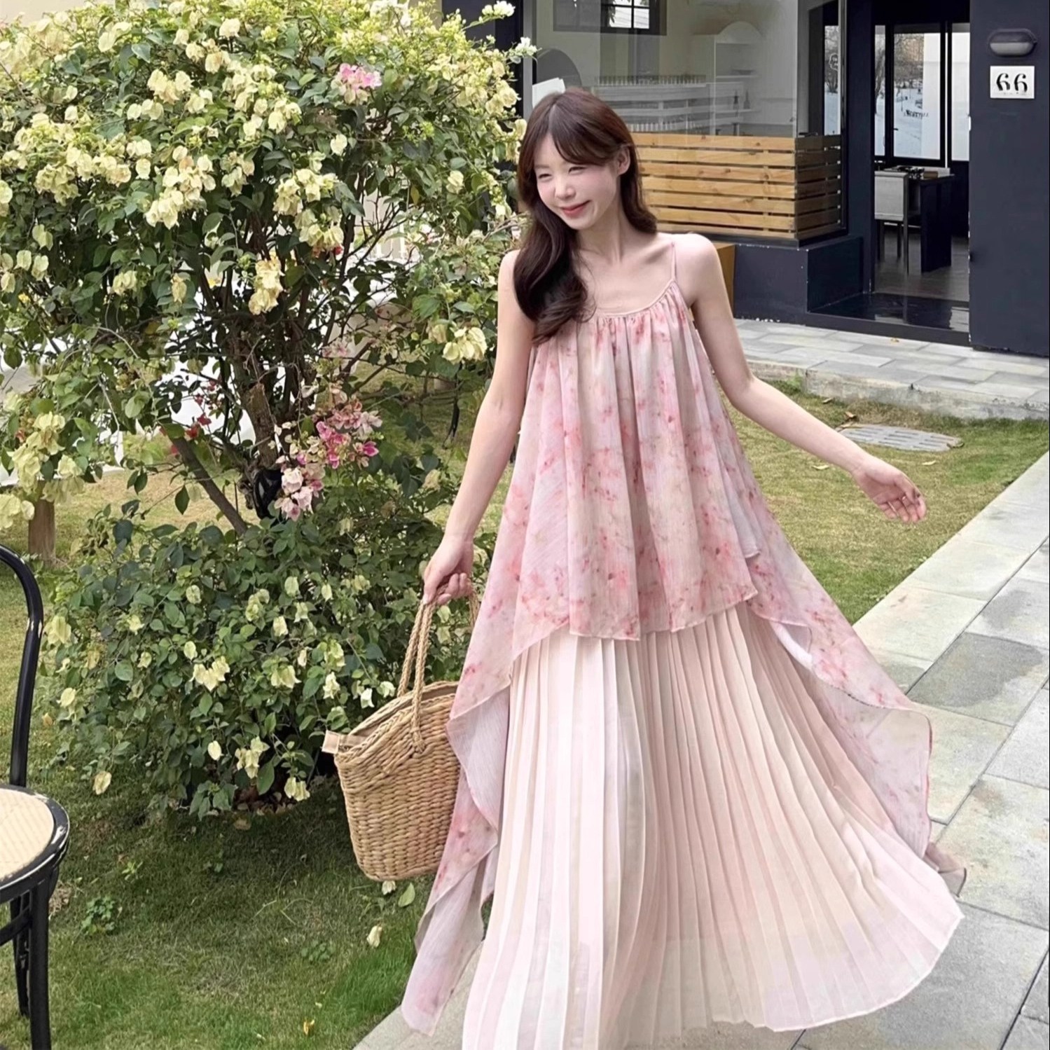 투니스 여성 투피스 디자인 프린팅 롱 민소매 원피스 16,770원