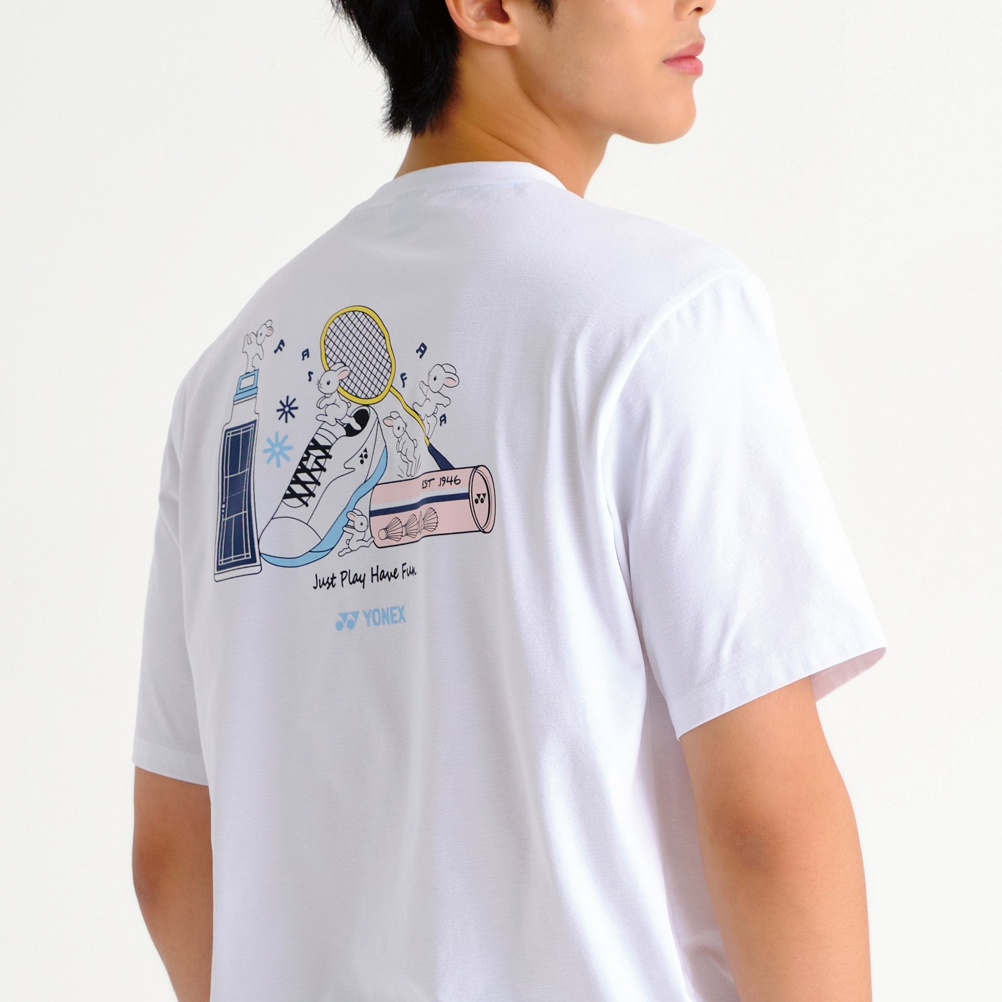 요넥스 남자 여자 공용 오버빗 반팔티 253TS035U 39,090원