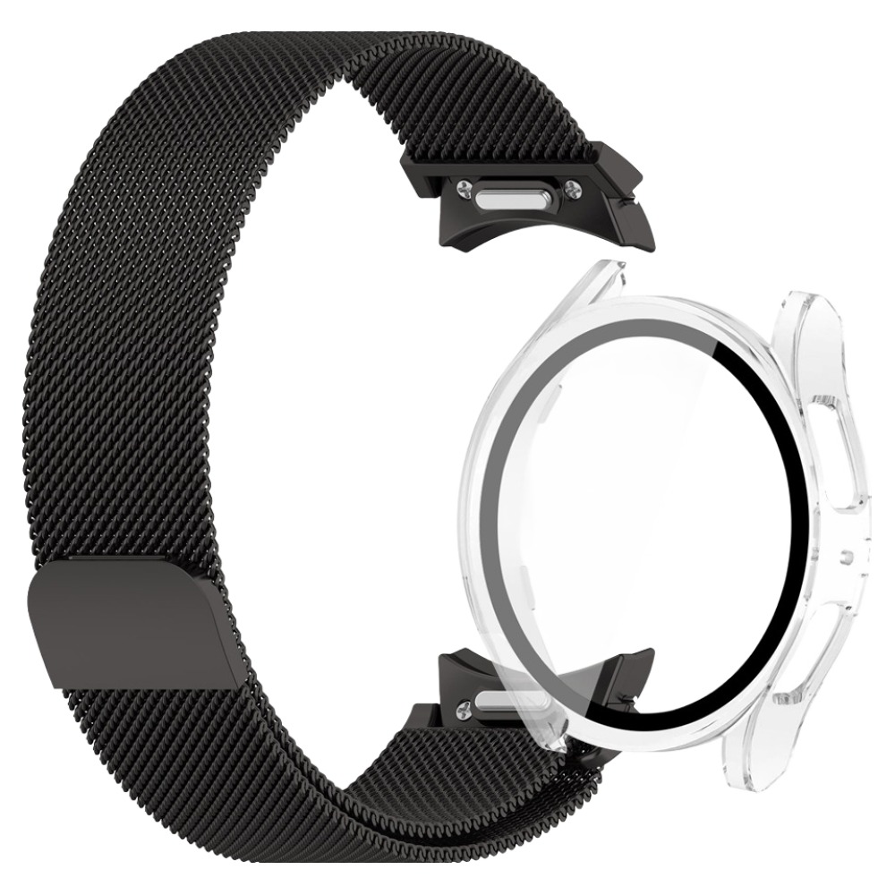 더조은셀러 원터치 버튼 밀레니즈 루프 날개형 스트랩 + 풀커버 강화유리 케이스 콤비 세트 15,800원