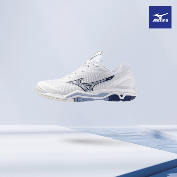 2025 미즈노 스텔스6 화이트블루 X1GA243096 배드민턴화 배구화 탁구화 인도어화 160,000원