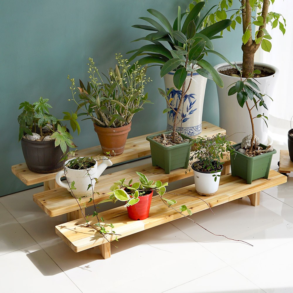 나무다움 원목 화분받침대 600mm 화분정리 화분진열 인테리어 화분선반, 내추럴, 1개 35,810원