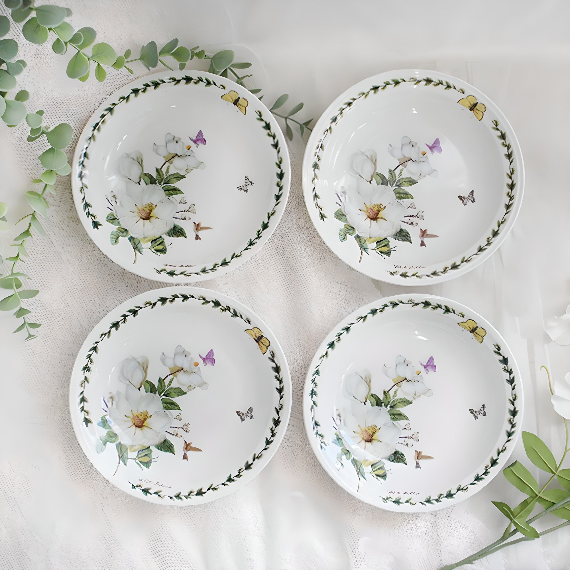 로얄에식스 본차이나 목련 7 원형 쿠프 찬기 18.4cm 25,500원