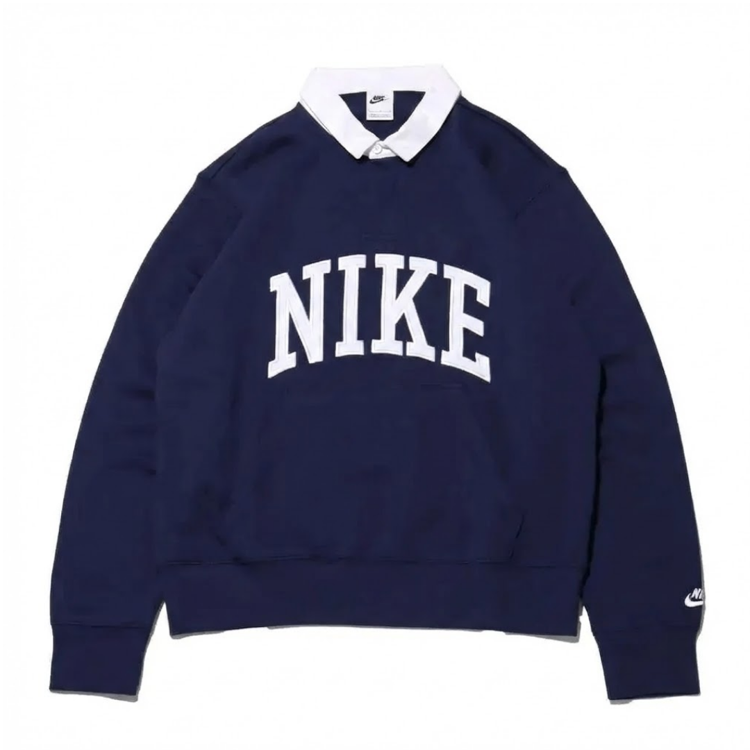 나이키 클럽 프렌치 럭비 카라 긴팔 오버핏 스웨트셔츠 94,900원