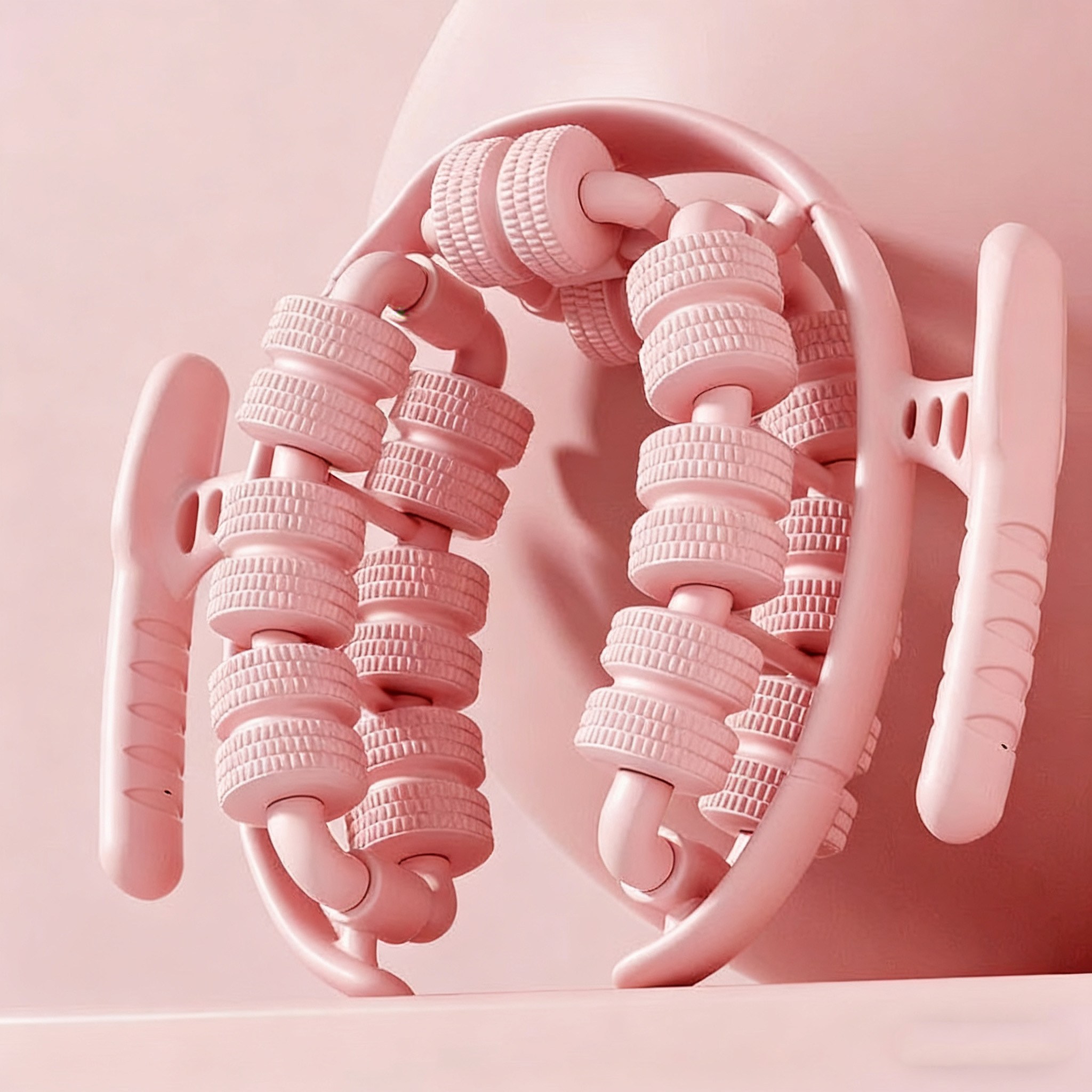 HERON 28롤 환형 종아리 마사지기 다리 근육 이완 롤러 다이어트 요가 붓기 빼기, 핑크색, 1개 14,800원