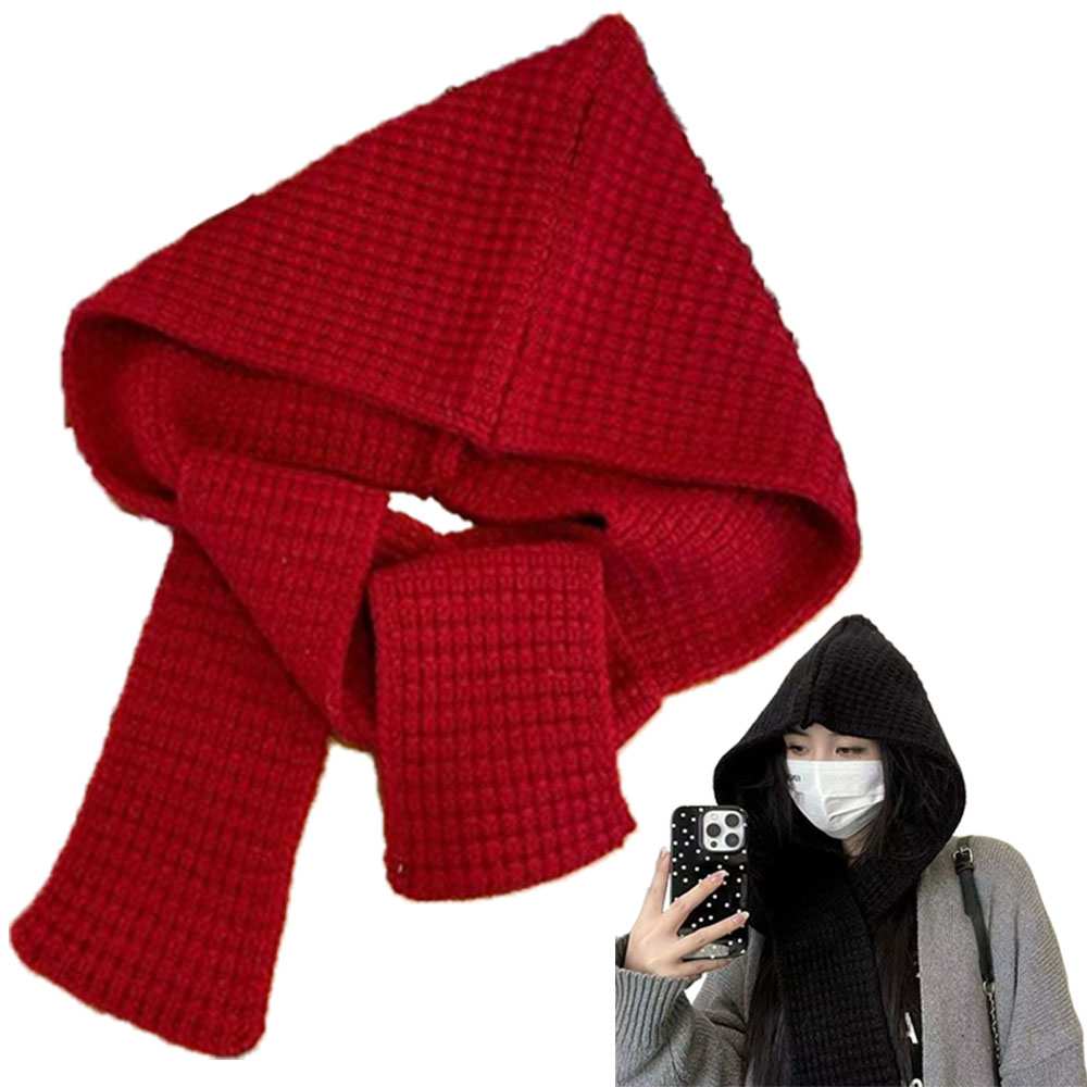 ROOICE 니트 바라클라바 빅사이즈 여성 후드 넥워머 2P 9,800원