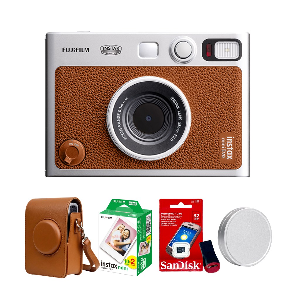 인스탁스 미니에보 EVO 브라운 카메라+전용가방+필름20장+선물SET, 1개 351,800원