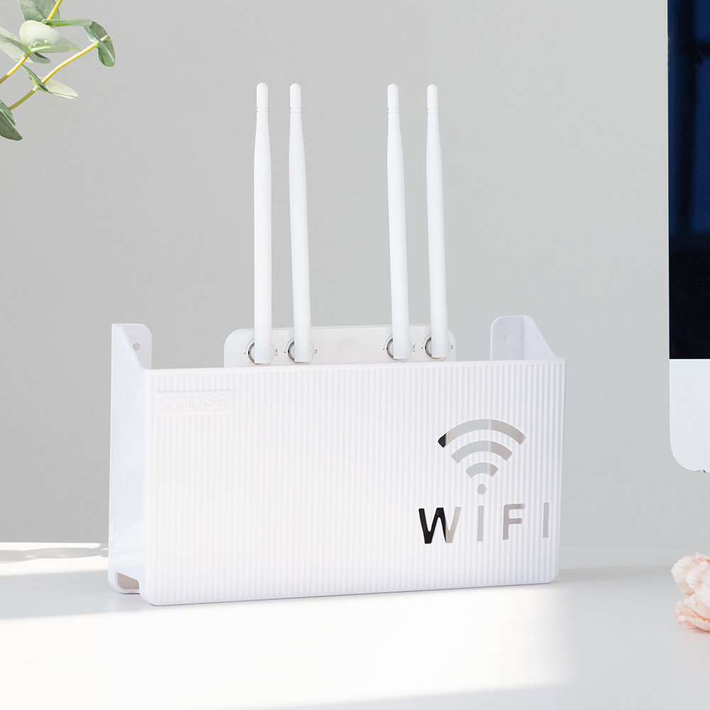 메이크마인 무타공 공유기 셋톱박스 벽걸이 와이파이보관함 선정리함 4,000원