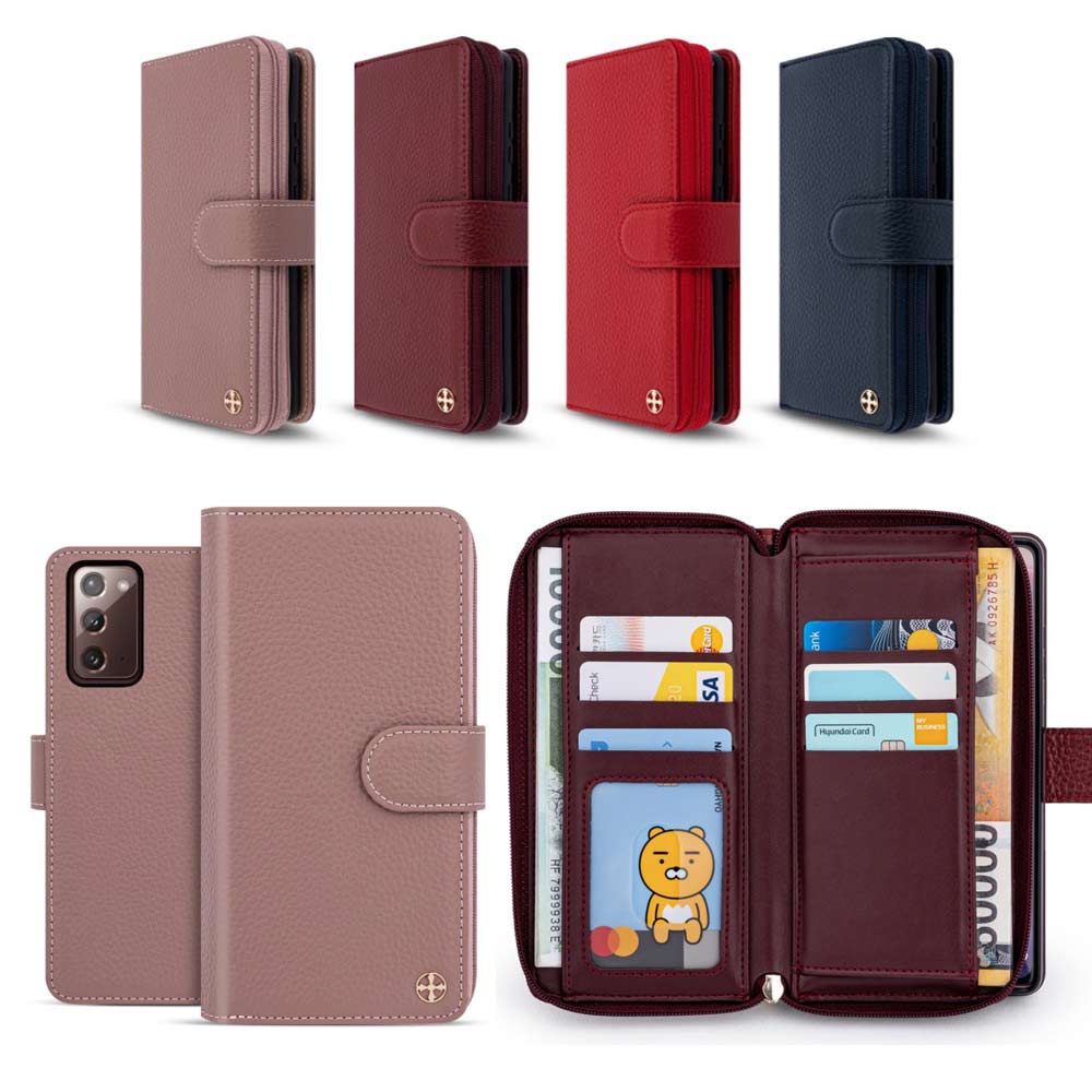 플라잉 갤럭시 S26울트라 / SM-S948 오플 빈센트 지퍼 천연가죽 지갑형 다이어리 휴대폰 케이스 35,900원