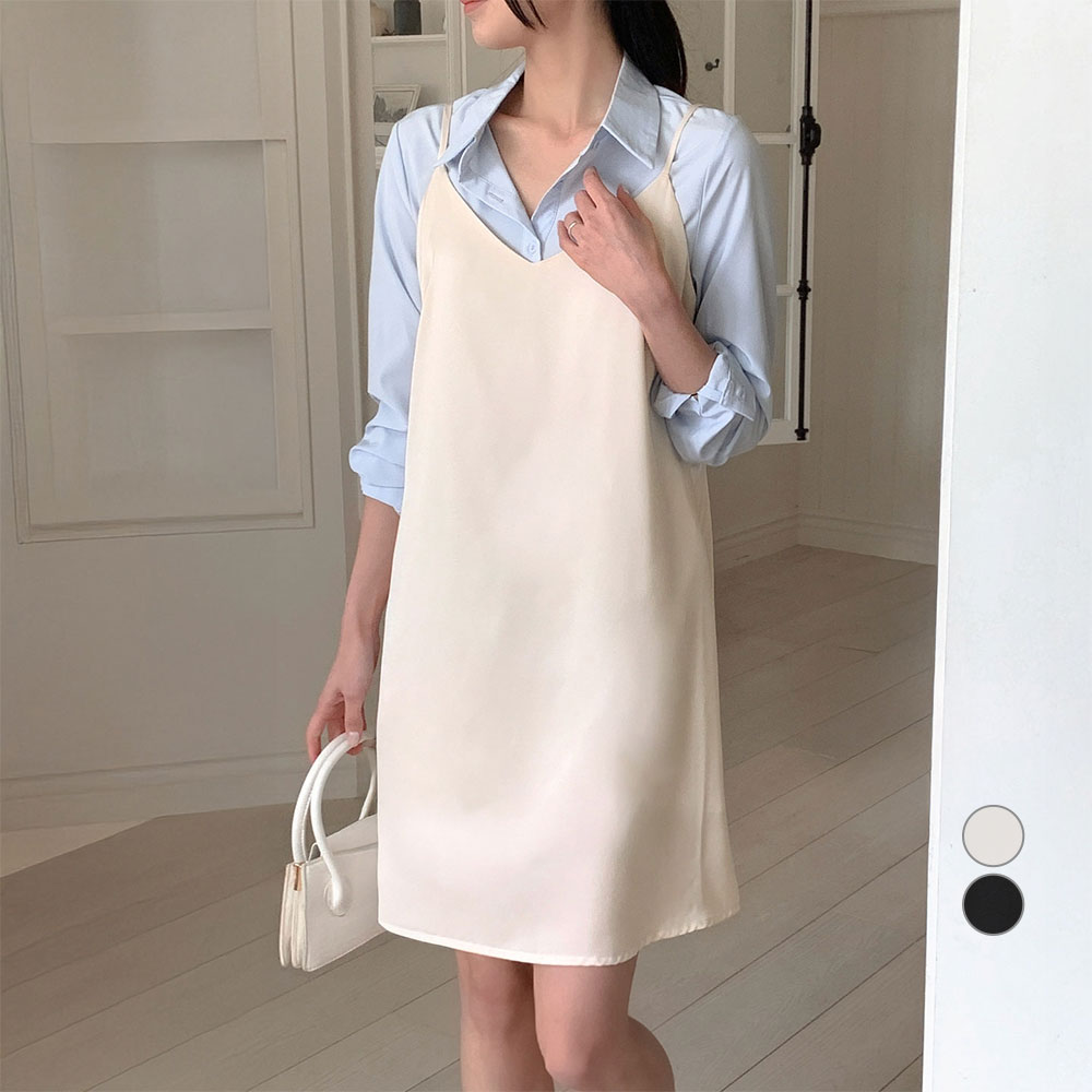 아피나르 여성용 우아한 글로우 새틴 뷔스티에 미니 원피스 17,900원