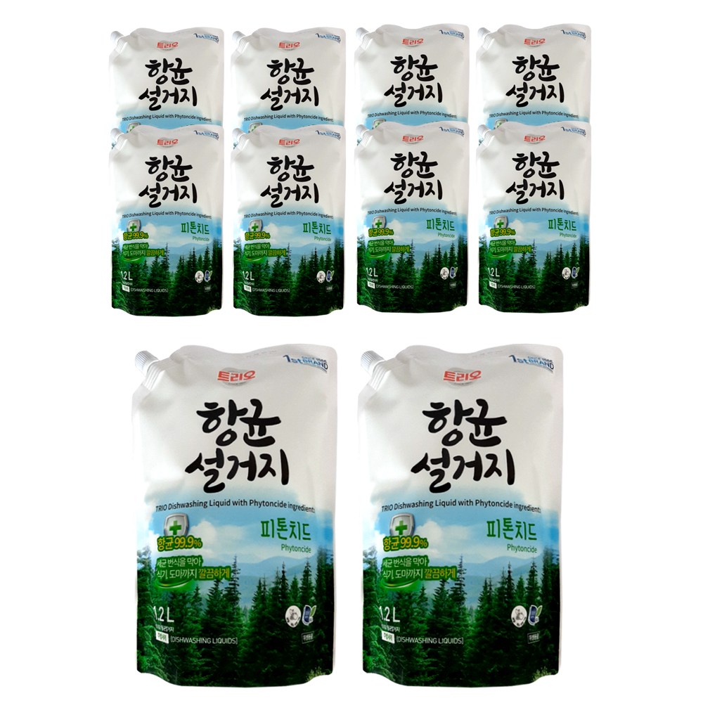 애경 트리오 주방세제 항균설거지 피톤치드 리필 29,000원