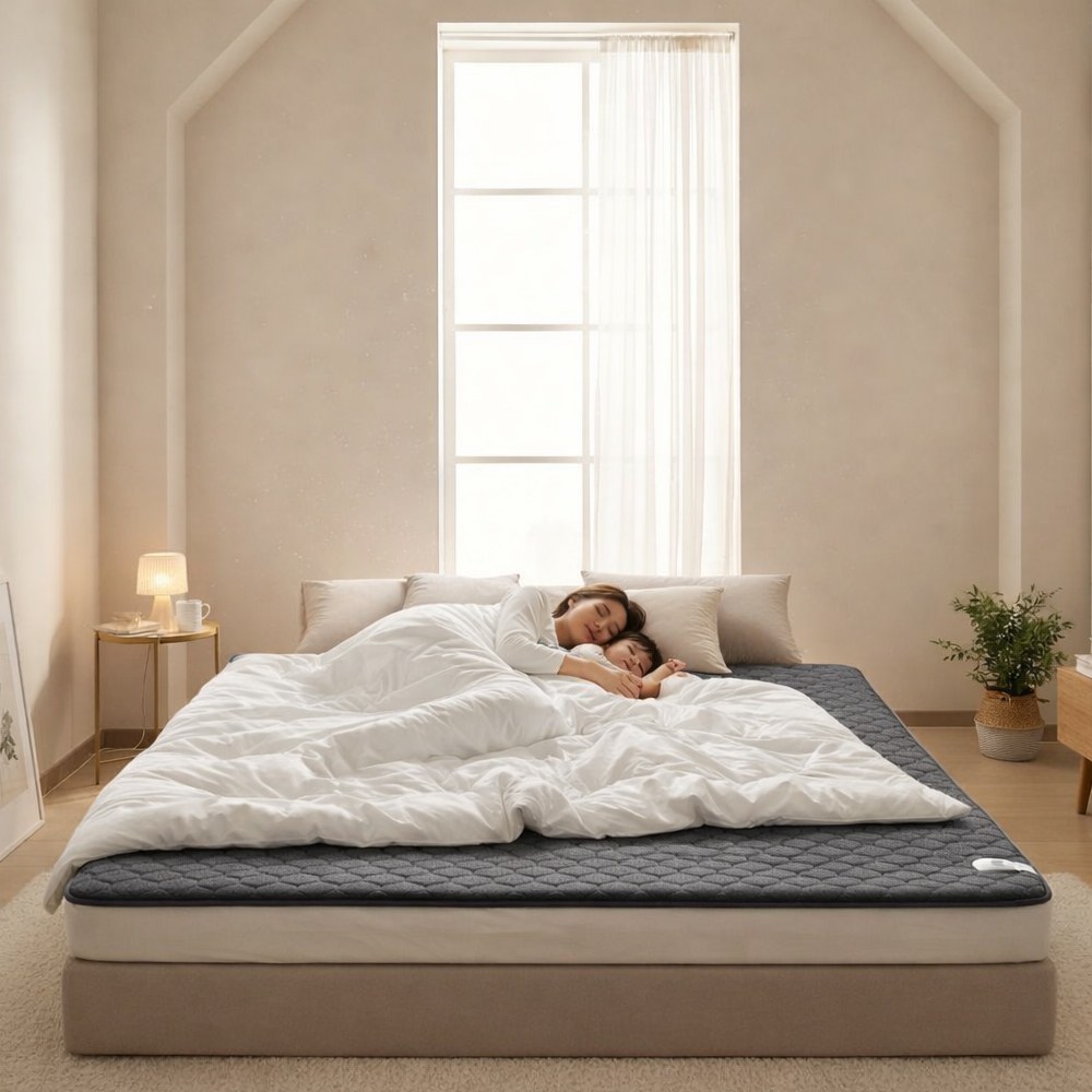 [워셔블 세탁가능] 3H 한일온열기 극세사 그래핀 블랙 전기요 카본매트 탄소매트 전기장판 온열 캠핑 차박 전자파안심 미니 전기방석 병원용매트소파 전기매트, 180x195, 연블랙 169,000원