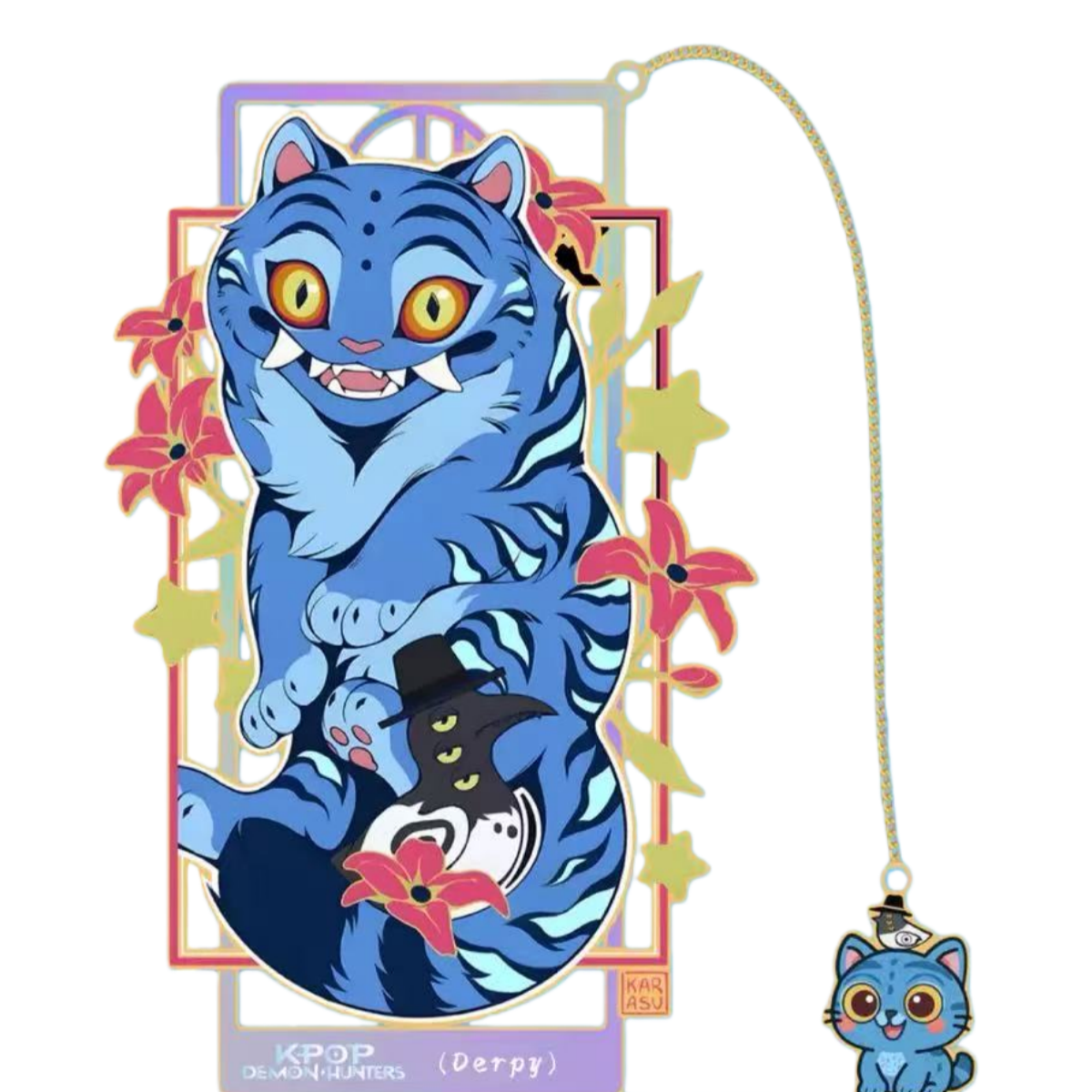 케이엠 프리미엄 금속 책갈피 호랑이 북마크, 금장, 1개 7,900원