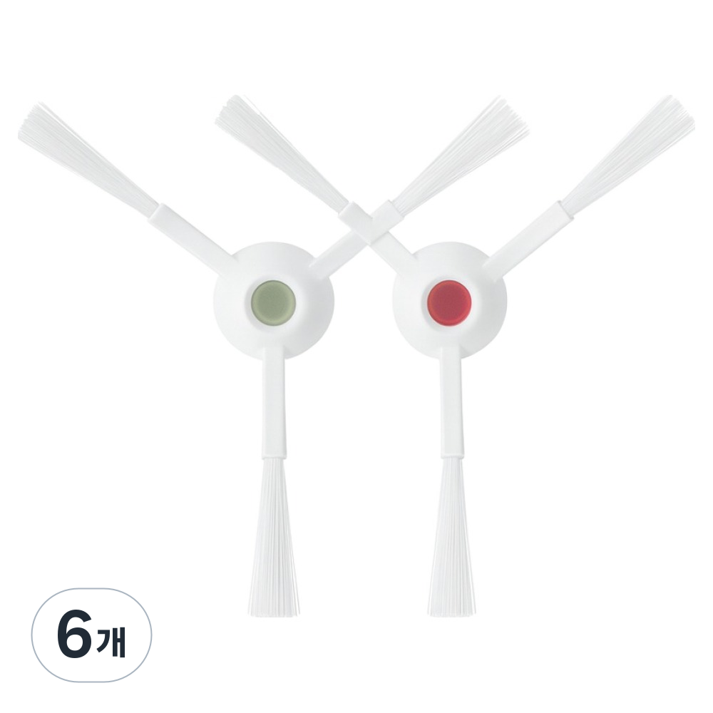 멋진공간 호환 에코백스 X1 T10 T20 흰색 사이드브러쉬, 6개, 단일상품 8,820원