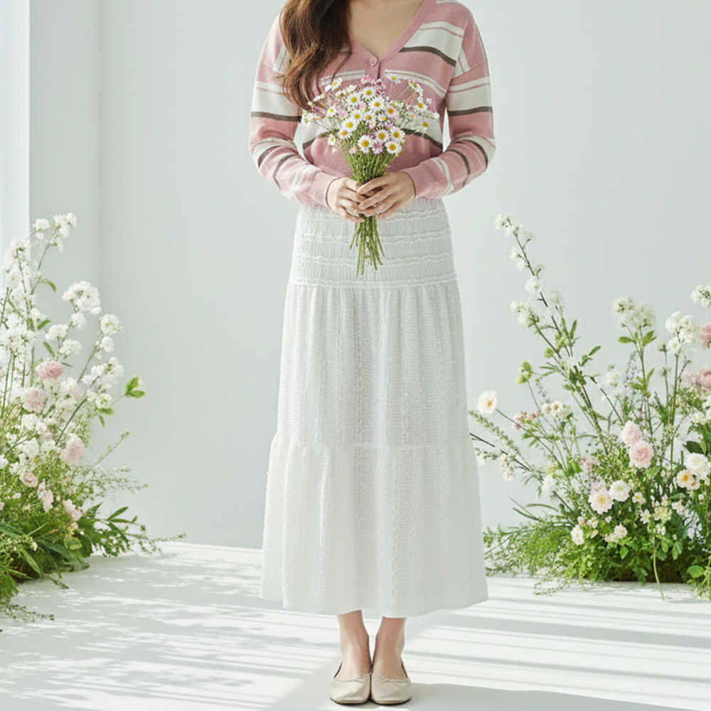 페이퍼먼츠 로디 로맨틱 캉캉 롱 스커트 13983 22,600원