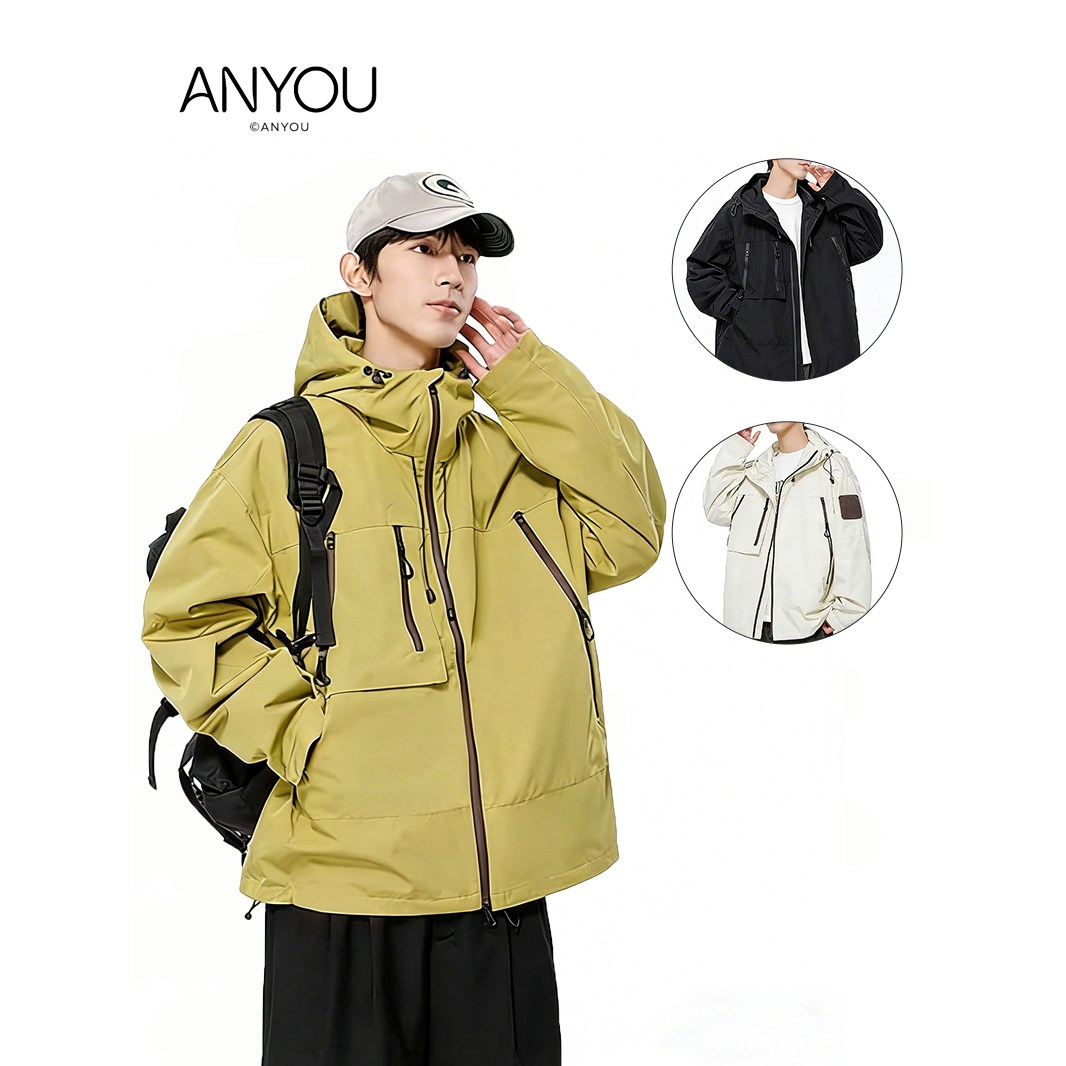 ANYOU 남성 바람막이 봄가을 등산 방수 자켓 62,900원