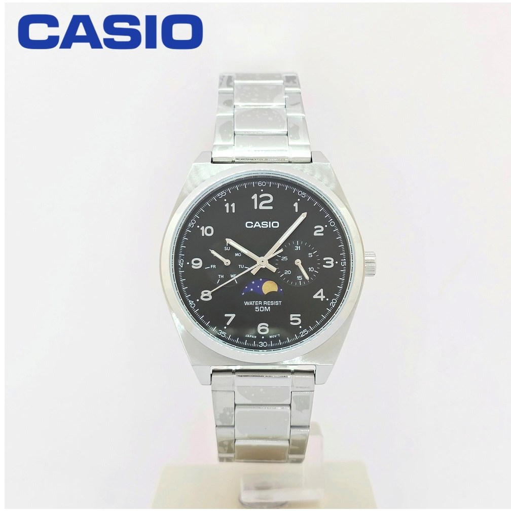 백화점AS 카시오 CASIO 아날로그 쿼츠 문페이즈 메탈 남성 손목시계 MTP-M300D-1AVDF 146,250원