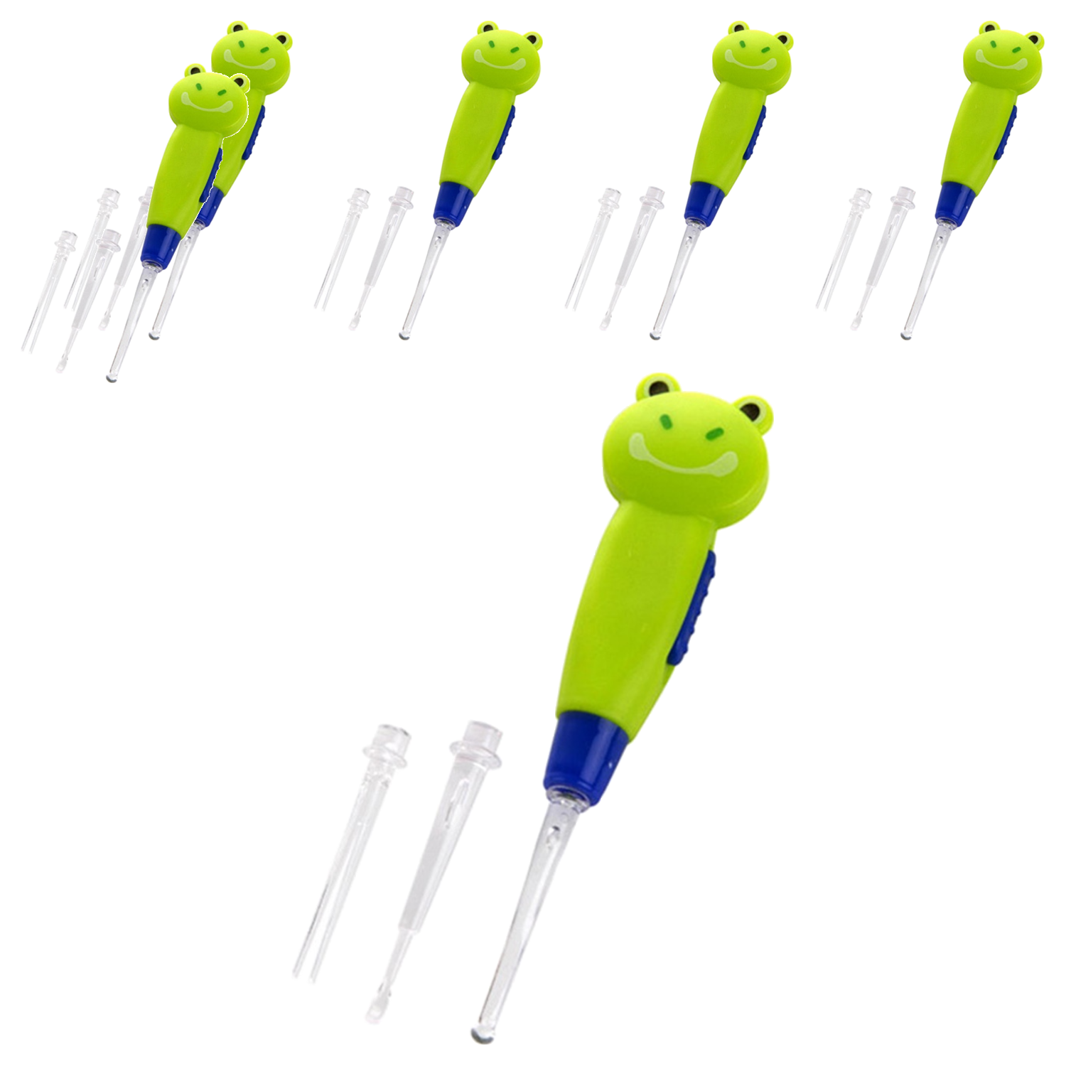 고나비 LED 캐릭터 유아귀이개 개구리, 6개, 1개입 30,000원