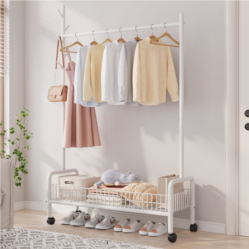 하이피러브 다용도 튼튼한 옷걸이 행거, 화이트1단 21,700원