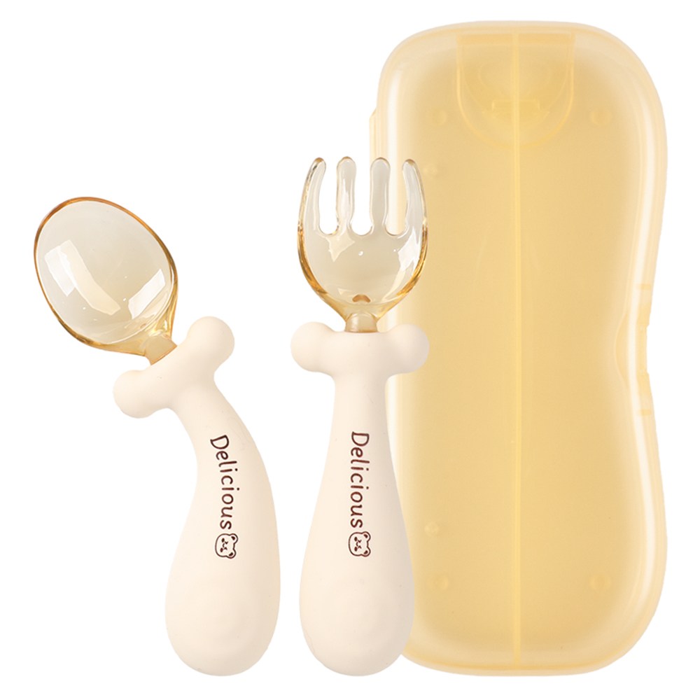 자기주도 휘어지는 이유식 중기 완료기 스푼 포크 세트 12,300원