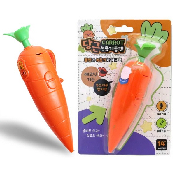 당근 펜 녹음기 1개 삼우힐링라이프 주토피아 당근 볼펜 주디당근펜 당근 장난감 5,530원