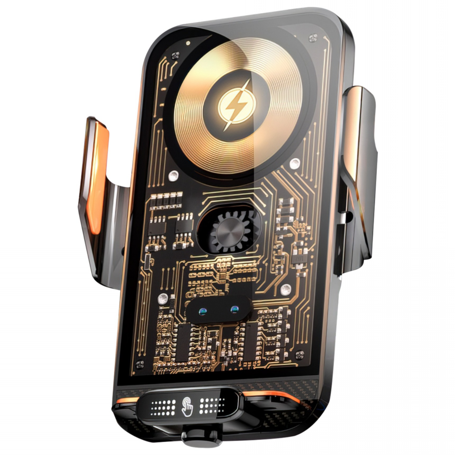 RUNDX 차량무선충전기 66W 초고속+15W 송풍구거치대, 블랙 33,900원