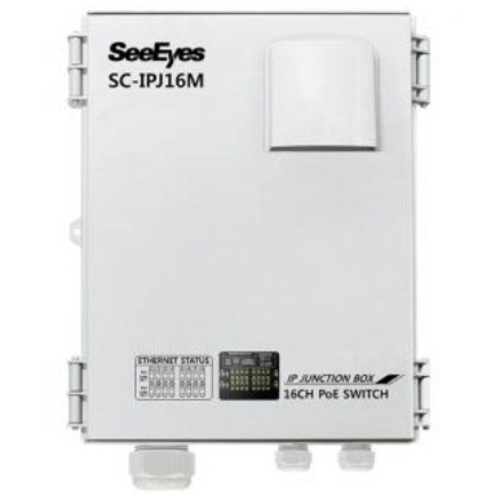 16포트 POE 광 네트워크 SFP 스위치 정션박스형 허브 씨아이즈 SC-IPJ16M 800,000원