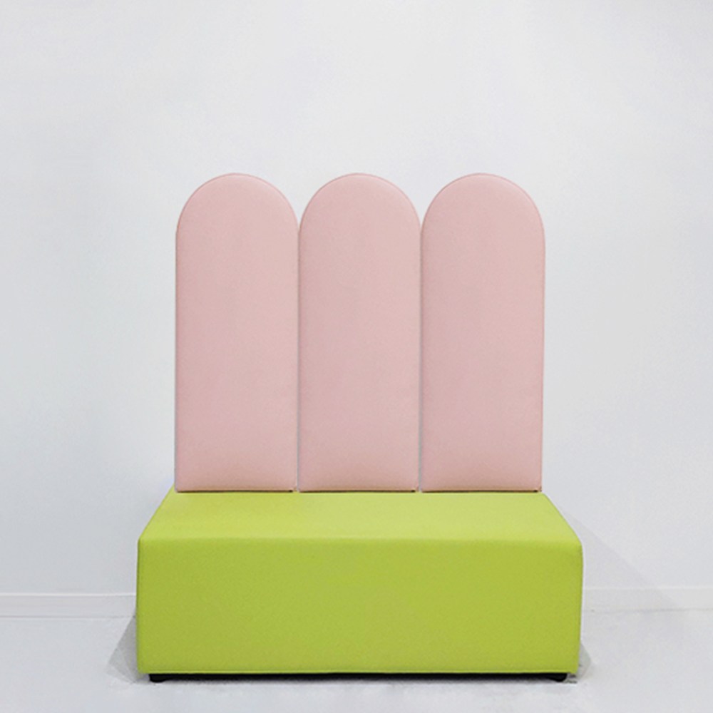 거실 벤치 등받이 쿠션 스툴 인테리어 의자 원룸인테리어, 연두 513,800원