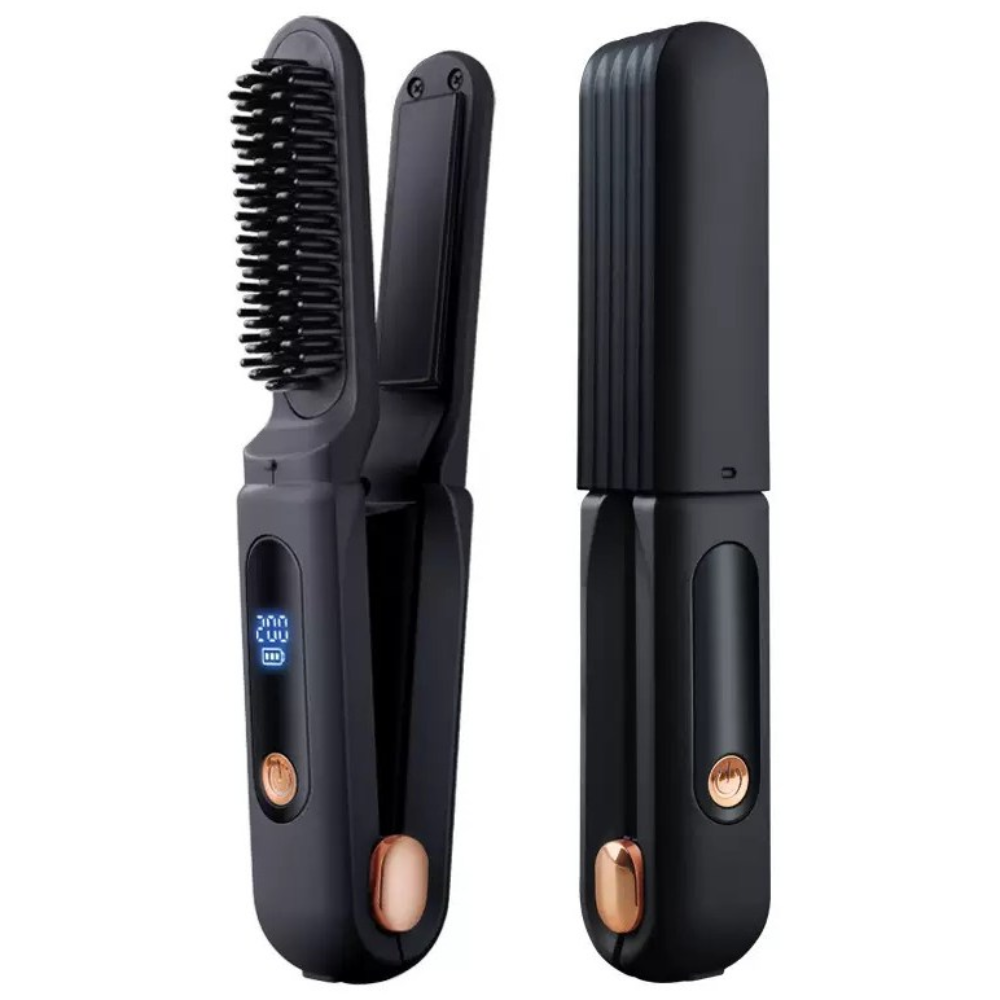 루베라 무선 충전 미니 고데기 브러시 휴대용 스트레이트&컬 2in1 음이온 헤어 케어 35,800원