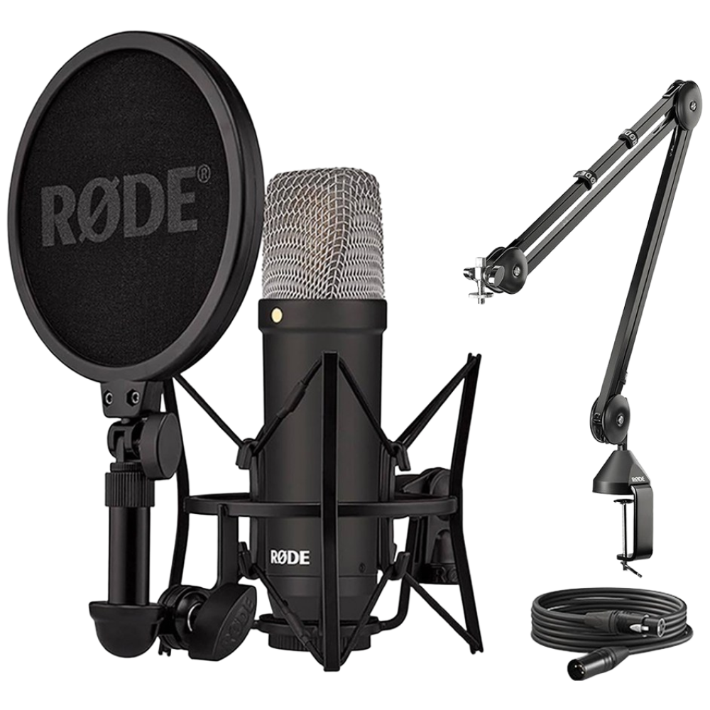 RODE NT1 시그니처 보컬 녹음용 악기용 콘덴서 마이크 로데 PSA1 관절 탁상용 암 스탠드 [국내정품], NT1 시그니처(블랙) + PSA1 420,000원