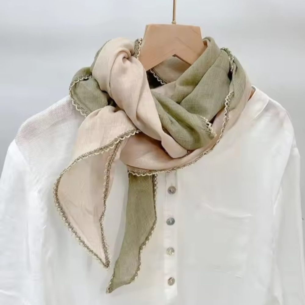 투톤 레이스 롱 스카프 간절기 여성 머플러 목도리 6,900원