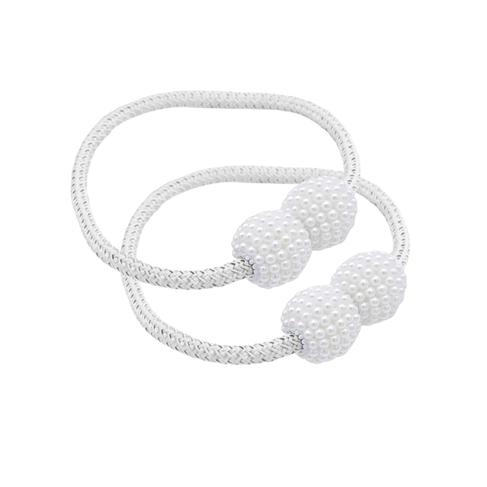 자석 커튼홀더 고급스런 깔끔함 편리한 자석타입 커튼끈 정리, 1개, 화이트 14,800원