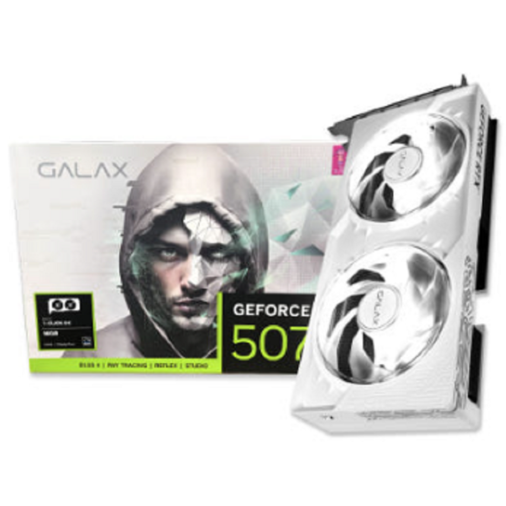 갤럭시 GALAX 지포스 RTX 5070 Ti WHITE 2X OC D7 16GB, RTX5070Ti 1,848,000원