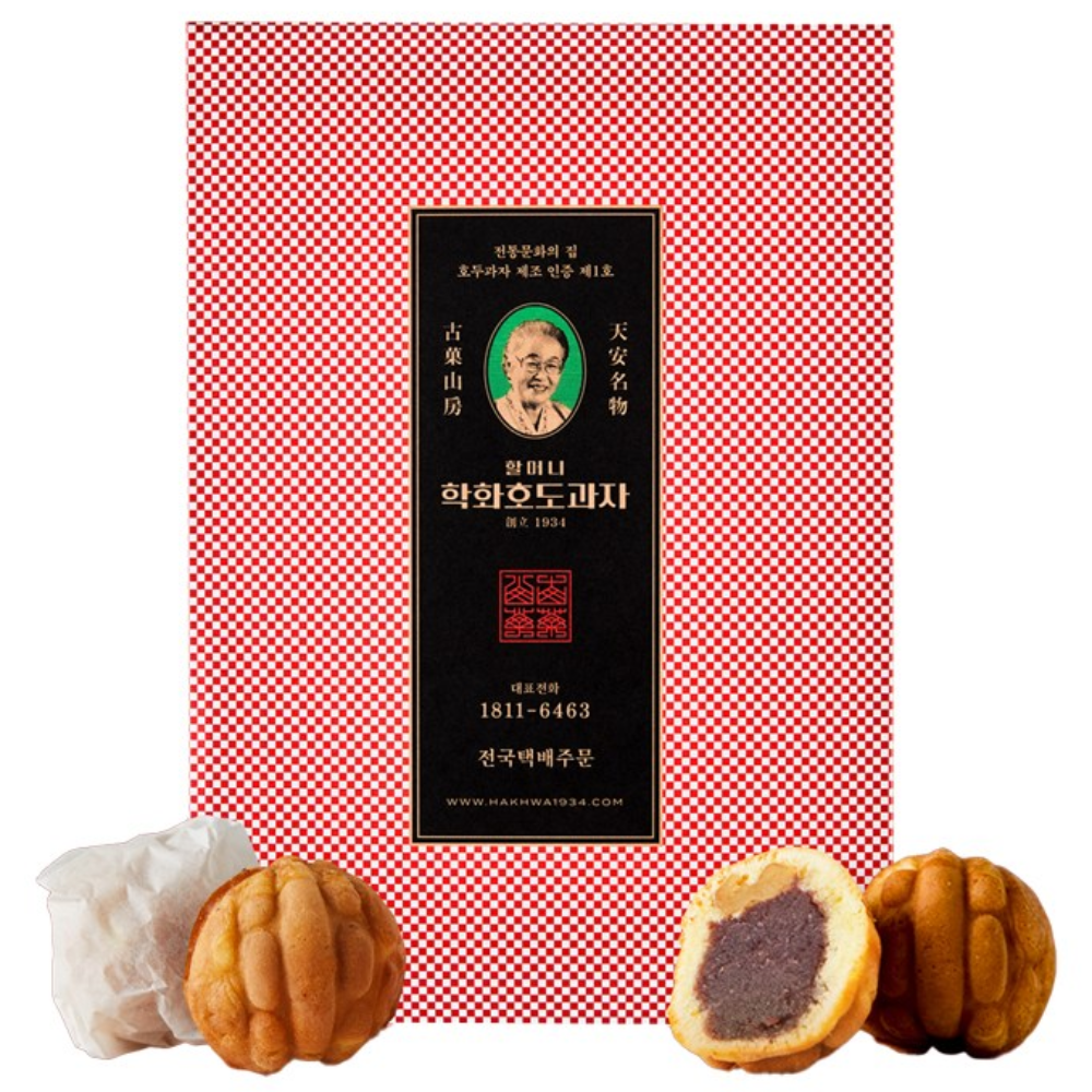 천안 원조 할머니 학화 호두과자 붉은앙금 15알, 20g, 15개 6,000원