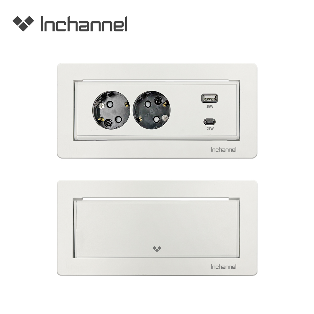 인채널 빌트인콘센트 초고속 무선충전 C타입 회전콘센트 맥세이프 플랫소재 가구매립 아일랜드 81,700원