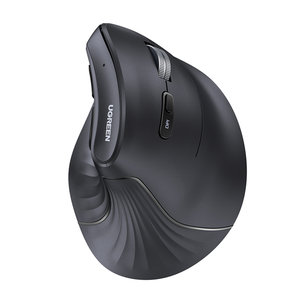 유그린 버티컬 인체공학 트리플 멀티태스킹 무선 블루투스 무소음 마우스 4000DPI, MU008, 블랙 29,900원