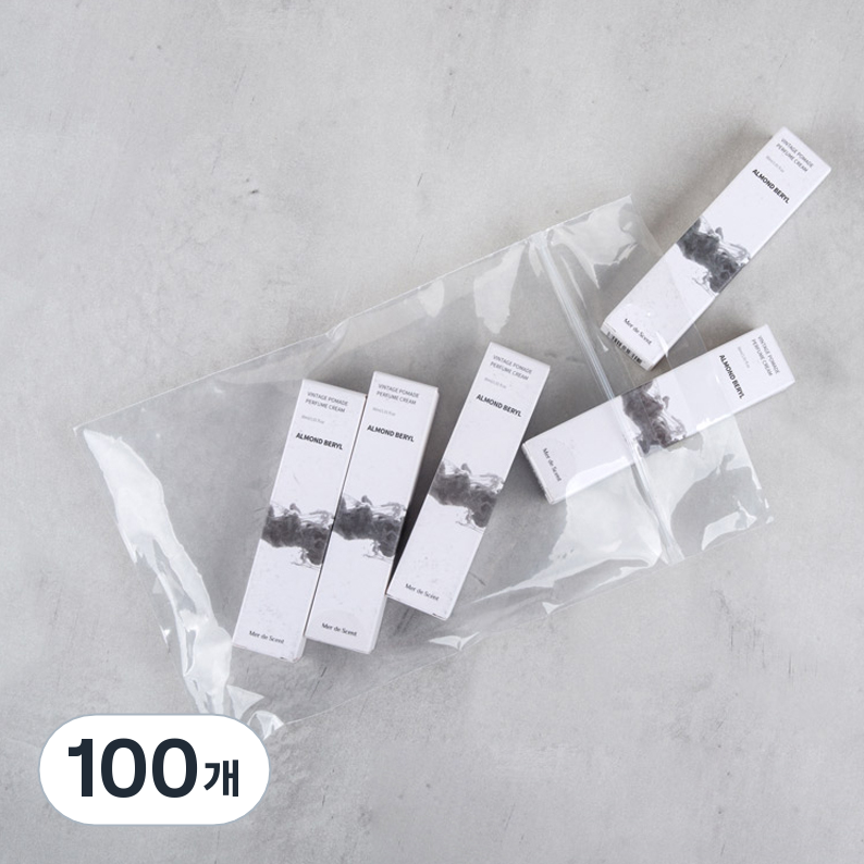 혜림봉투 PE손잡이 지퍼백 25 x 6 + 34, 투명, 100장 13,890원