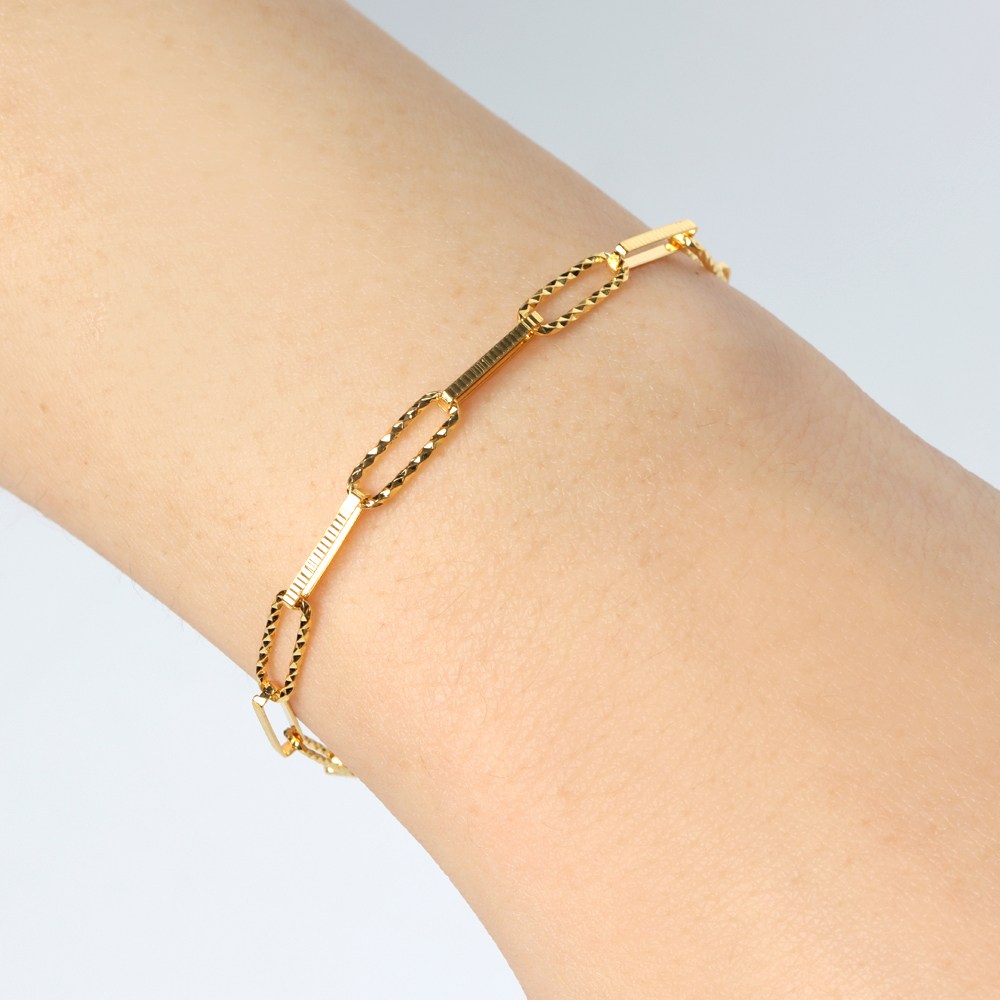 오로프 24K 순금 99.5% 셀레나 클립 체인 여자 팔찌 (15.5cm+여유줄) 1,194,000원