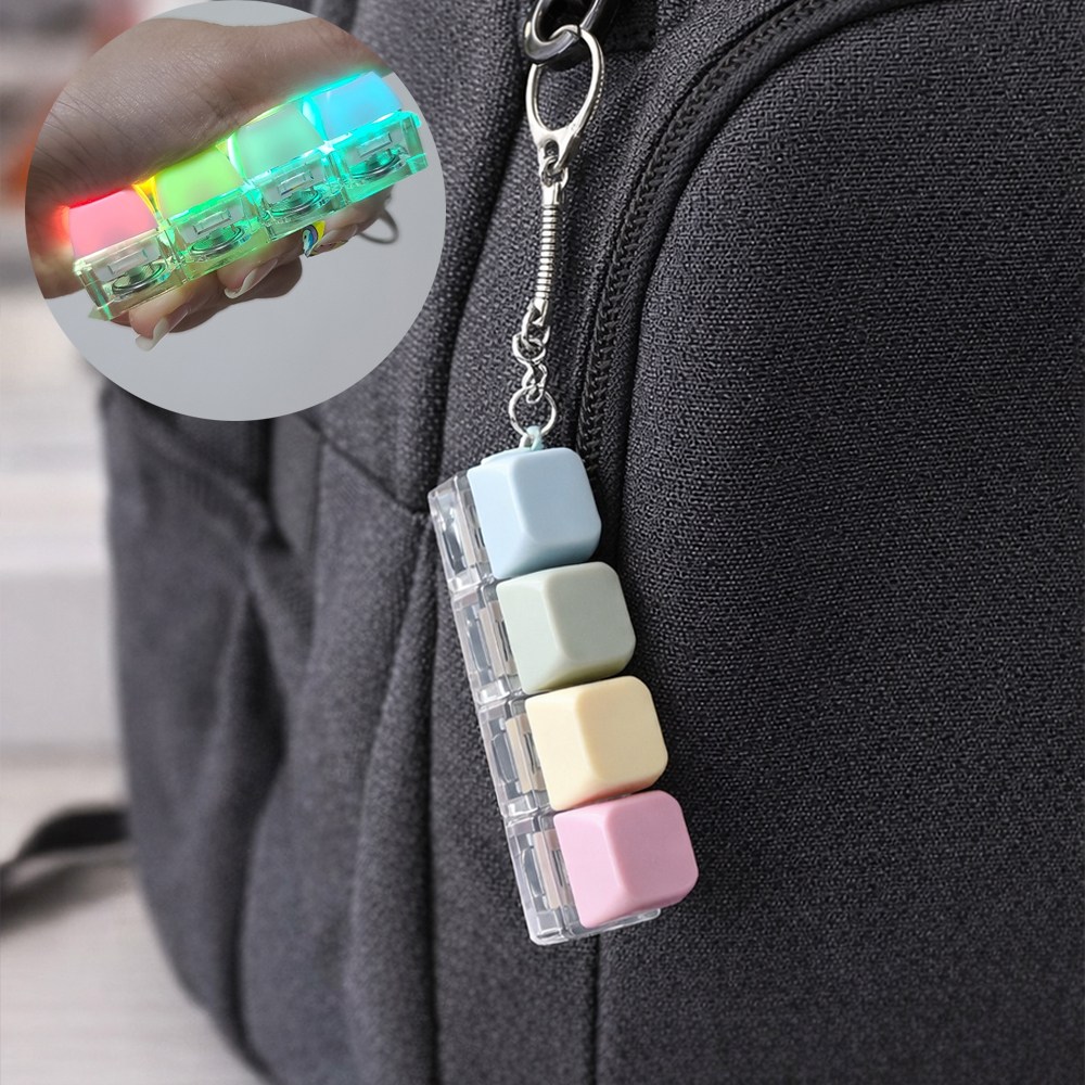 쉐리엘 LED 조명 스트레스 해소 파스텔 키캡 키링 7,900원