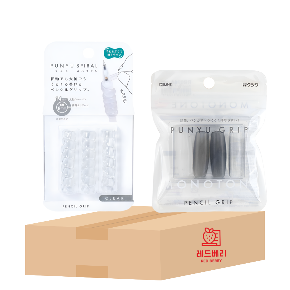 [레드베리] 쿠츠와 스파이럴 그립 + 프뉴 그립 패키지, 1개, 클리어+모노 15,500원
