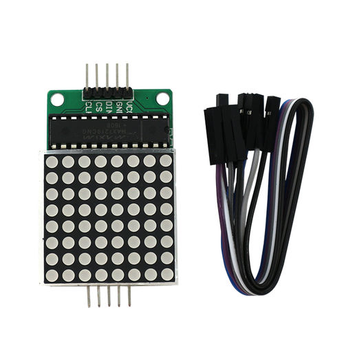 아두이노 8x8 도트 매트릭스 LED 5핀제어 MAX7219 모듈, 단품, 1개 2,800원