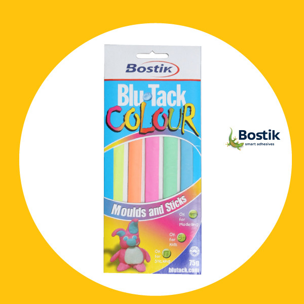 보스틱코리아 정식수입품 재사용점착제 찰흙점토 BOSTIK 블루택 컬러 칼라 COLOUR 75g/PACK 9,350원